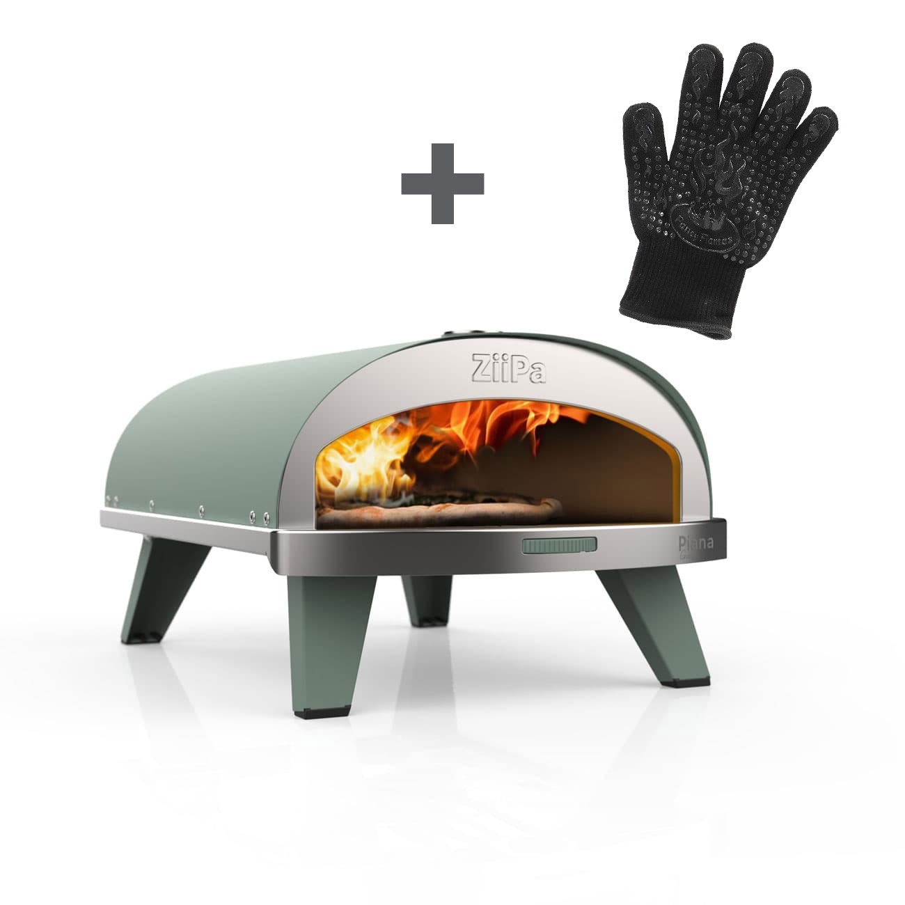 Four à pizza Piana de Ziipa couleur eucalyptus