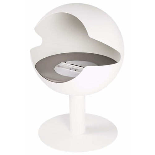 Globe blanc pied haut sable