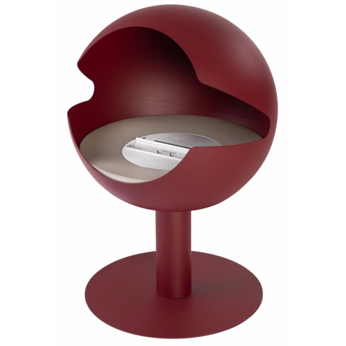 Globe rouge amethyste pied haut sable