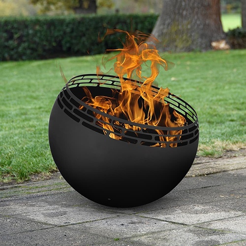 brasero boule inclinée