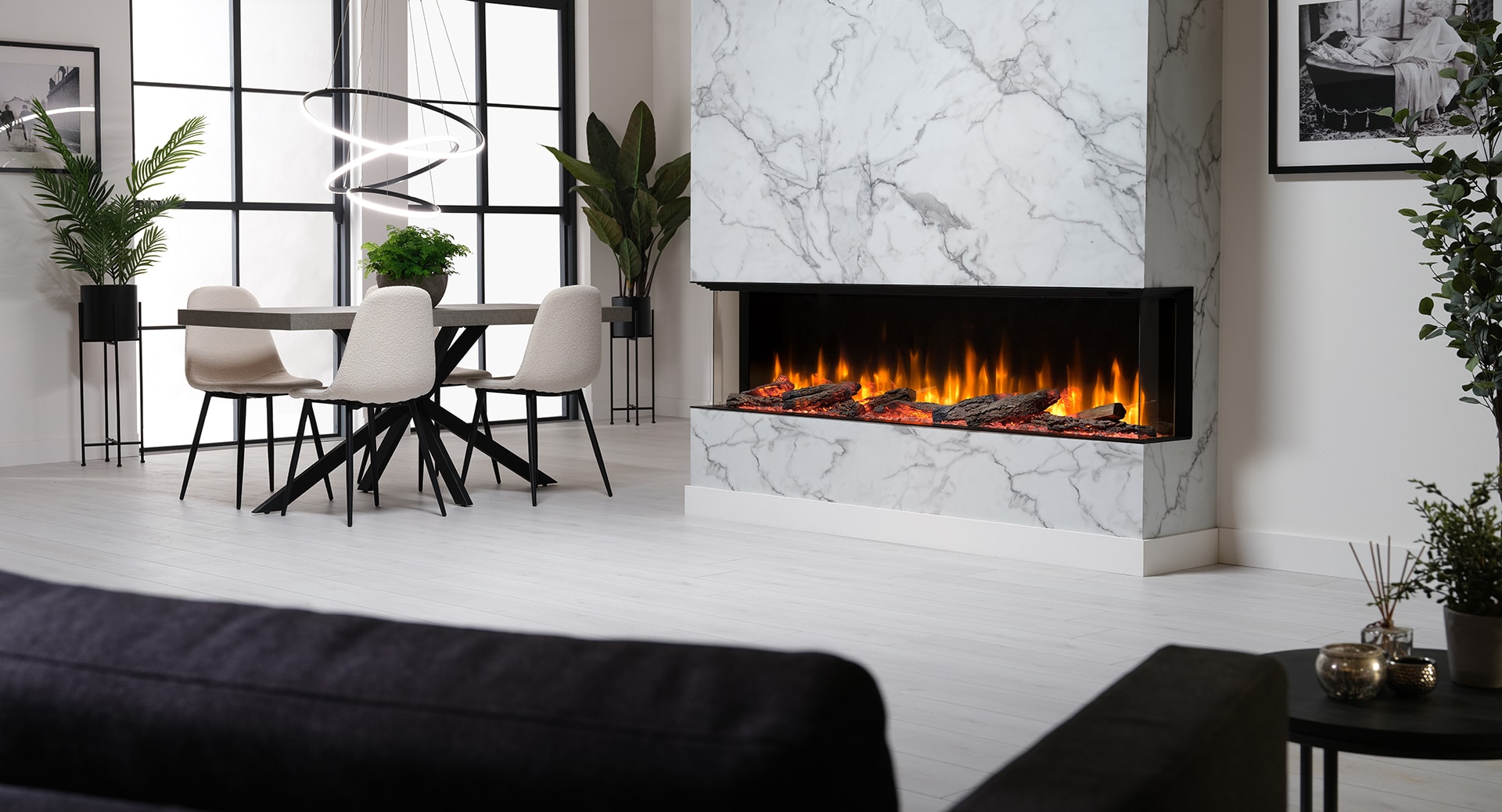 Dimplex Ignite Ultra 74 III Roomset Right Facing